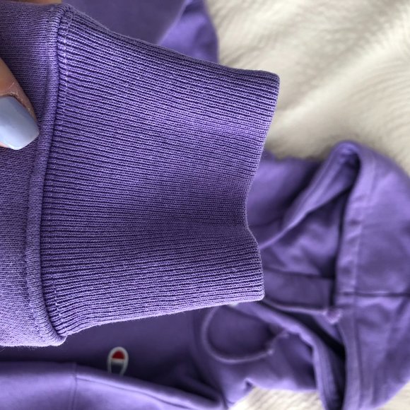 Champion Script Sleeve Hoodie Sweatshirt - Picture 3 of 4